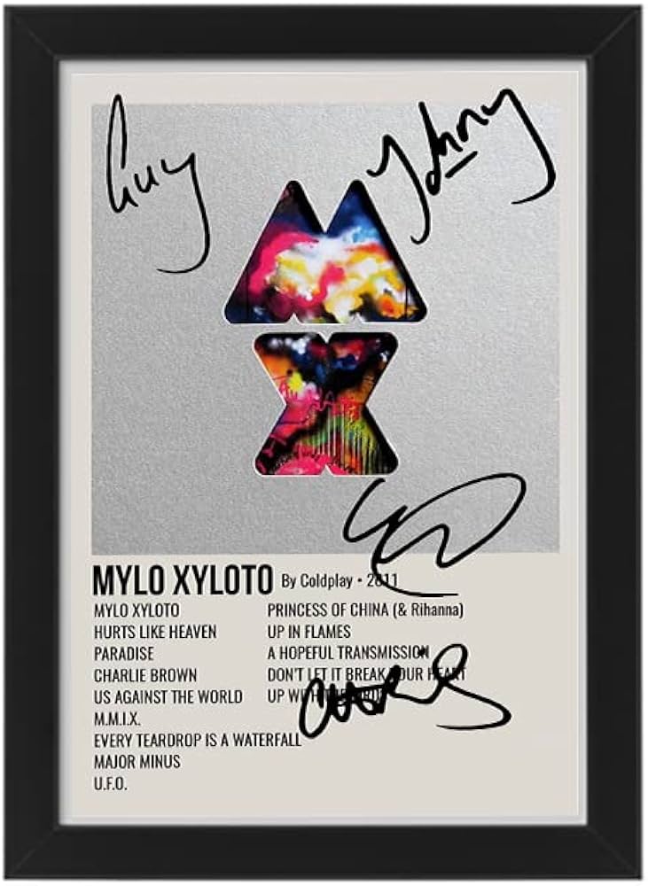 Coldplay MYLO XYLOTO Album Cover Signed Poster - Autographed Print